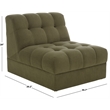 Safavieh Thane Velvet Wood Accent Chair in Green