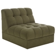 Safavieh Thane Velvet Wood Accent Chair in Green