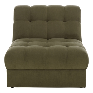 Safavieh Thane Velvet Wood Accent Chair in Green