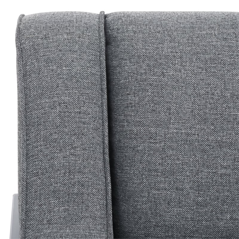 Safavieh Somerled Wood and Metal Accent Chair in Gray / Black