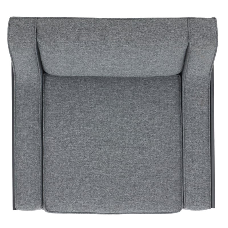 Safavieh Somerled Wood and Metal Accent Chair in Gray / Black
