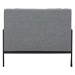 Safavieh Somerled Wood and Metal Accent Chair in Gray / Black