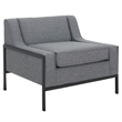 Safavieh Somerled Wood and Metal Accent Chair in Gray / Black