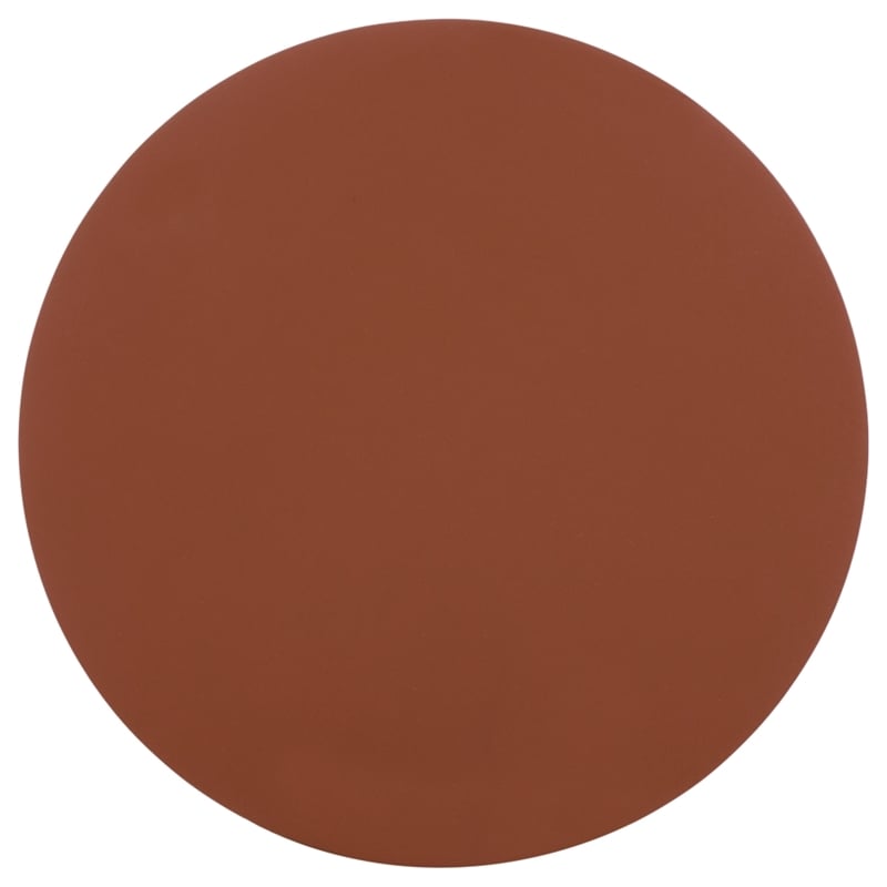Safavieh Fern Wood Accent Table in Orange