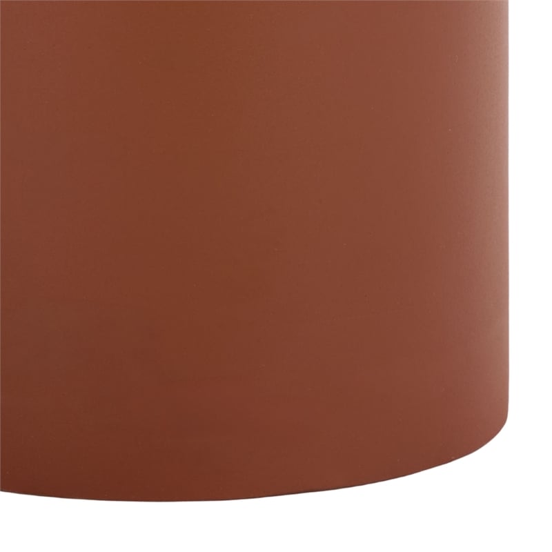 Safavieh Fern Wood Accent Table in Orange