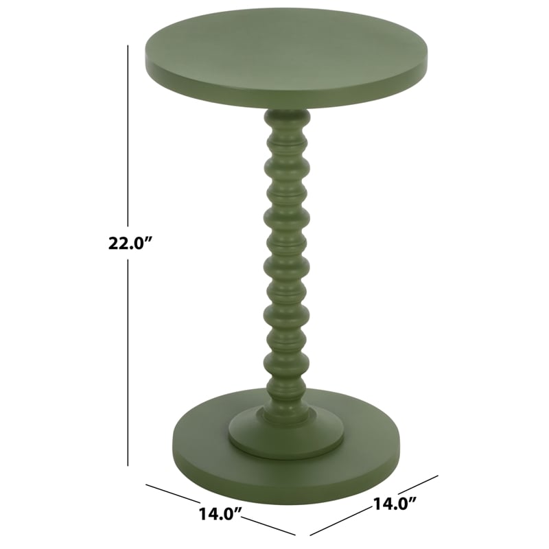 Safavieh Bonti Wood Accent Table in Green