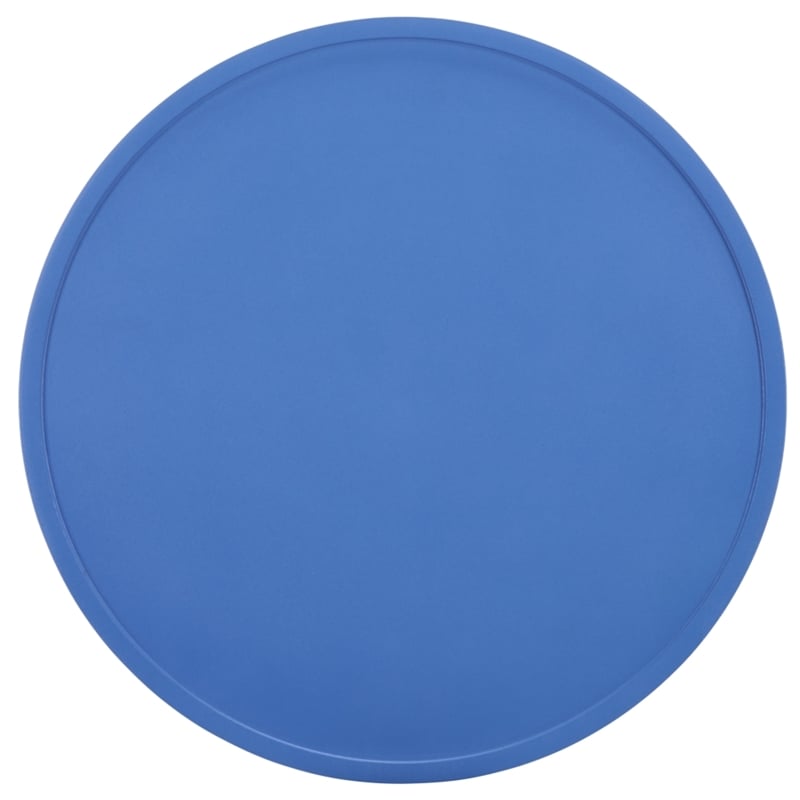 Safavieh Selk Wood and Metal Accent Table in Blue