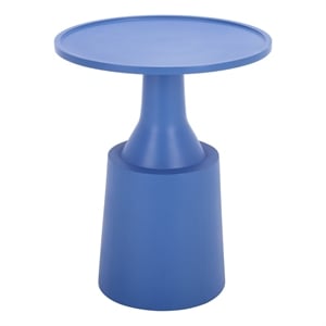 Safavieh Selk Wood and Metal Accent Table in Blue