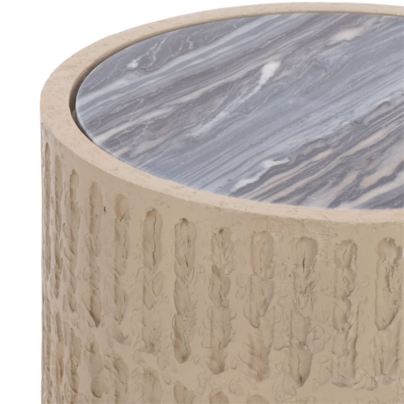 Safavieh Venti Wood Accent Table in Taupe / Black