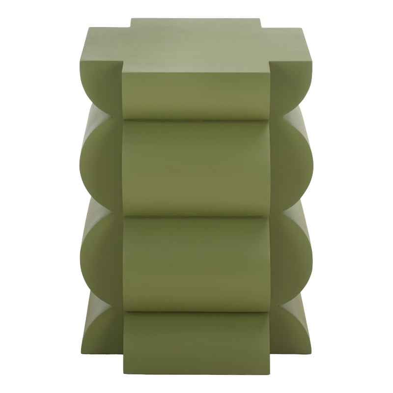 Safavieh Lappell Wood Accent Table in Olive