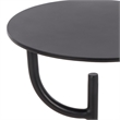 Safavieh Harlowe  Marble and Iron Accent Table in Black / White