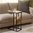 Safavieh Amirah Wood Accent Table in Natural / Black