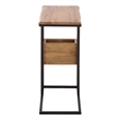 Safavieh Amirah Wood Accent Table in Natural / Black