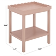 Safavieh Starlyn Wood Accent Table in Pink