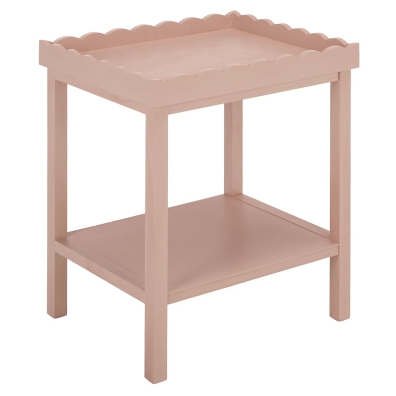 Safavieh Starlyn Wood Accent Table in Pink