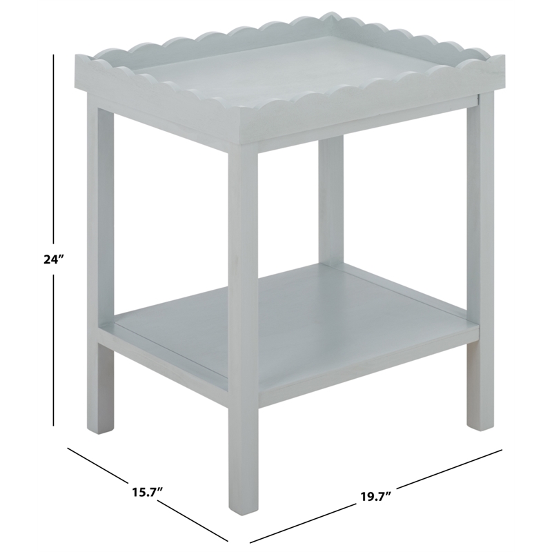 Safavieh Starlyn Wood Accent Table in Gray