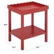 Safavieh Starlyn Wood Accent Table in Red