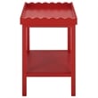 Safavieh Starlyn Wood Accent Table in Red