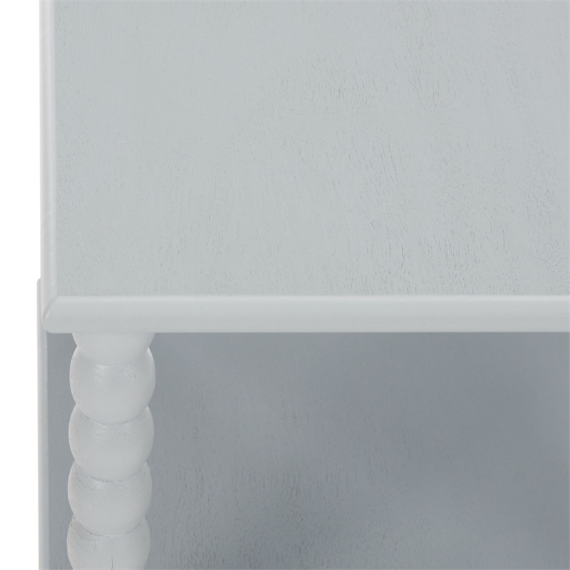 Safavieh Dilyn 3 Shelf Wood Accent Table in Gray