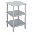 Safavieh Dilyn 3 Shelf Wood Accent Table in Gray