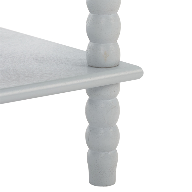 Safavieh Dilyn 3 Shelf Wood Accent Table in Gray