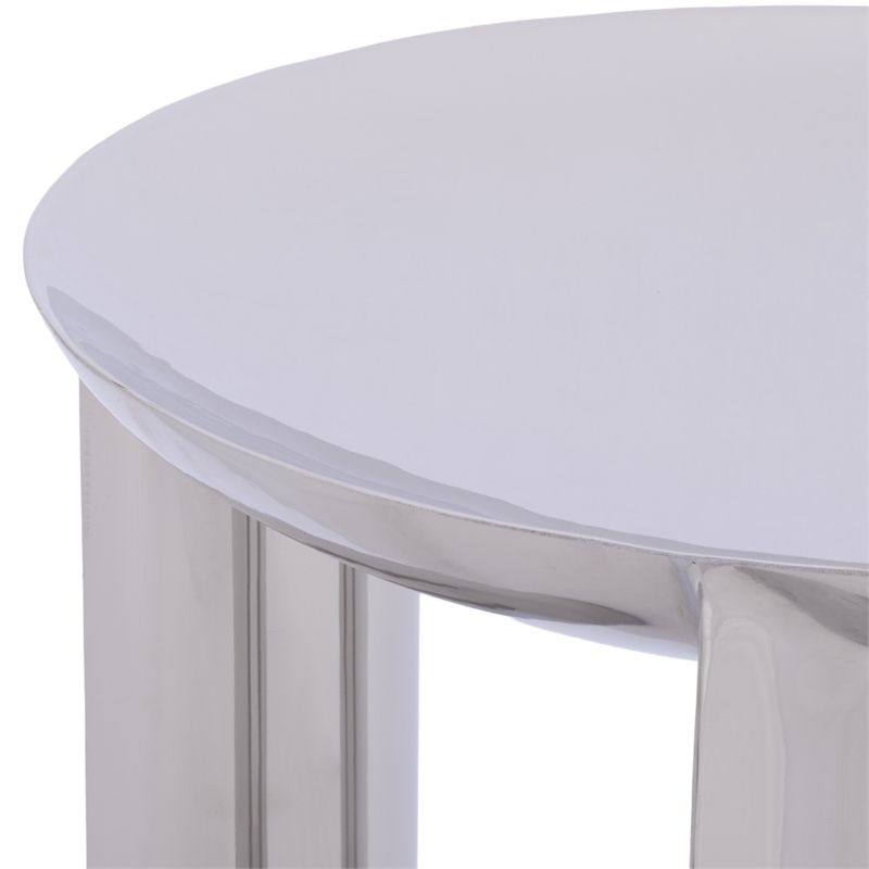 Safavieh Mander Metal Accent Table in Silver