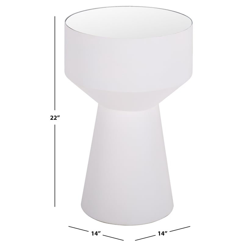 Safavieh Nolita Iron Accent Table in White
