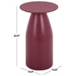 Safavieh Margie Wood Accent Table in Magenta