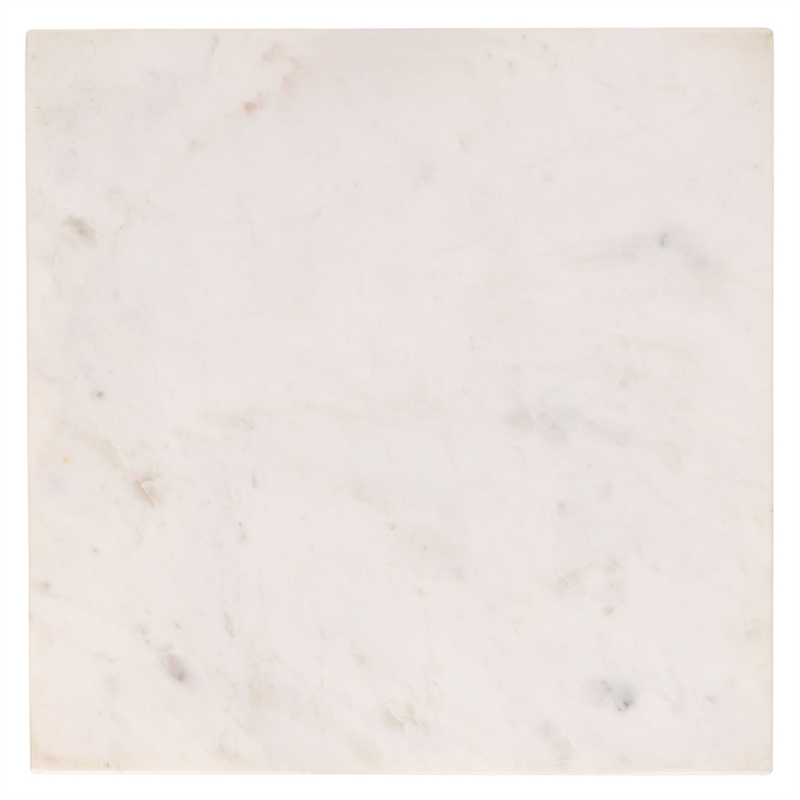Safavieh Nadezhda Marble and Iron Accent Table in White/ Black
