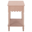 Safavieh Haven 1 Wood Top Drawer Accent Table in Pink