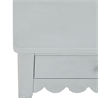 Safavieh Haven 1 Wood Top Drawer Accent Table in Gray