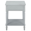 Safavieh Haven 1 Wood Top Drawer Accent Table in Gray