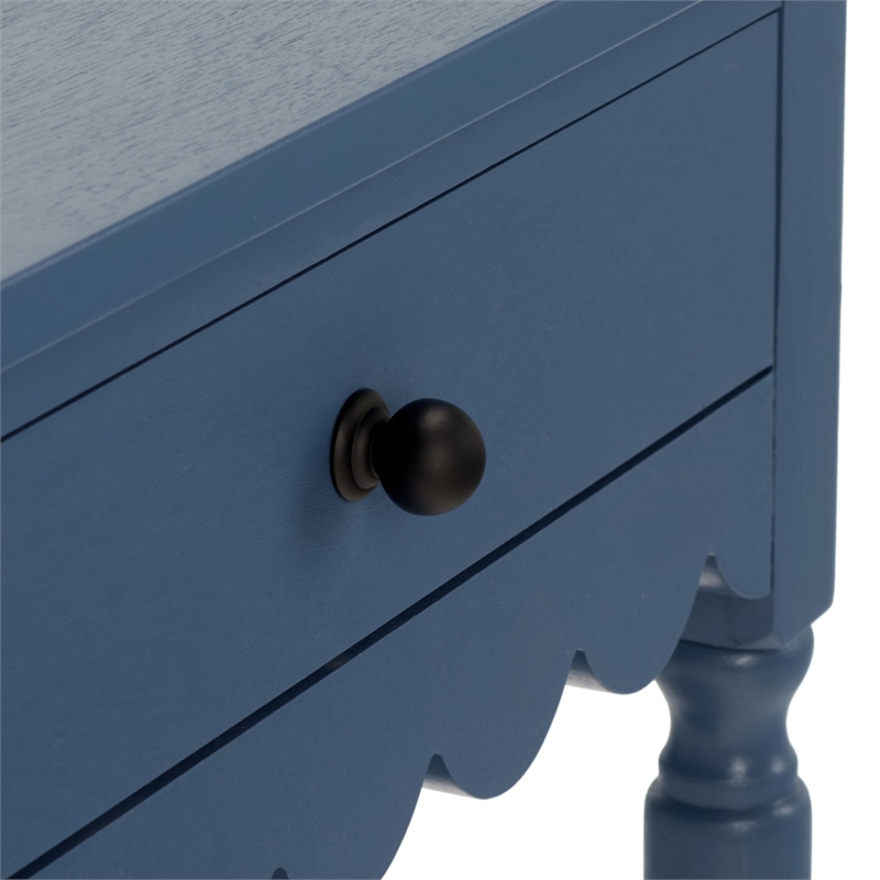 Safavieh Haven 1 Wood Top Drawer Accent Table in Blue