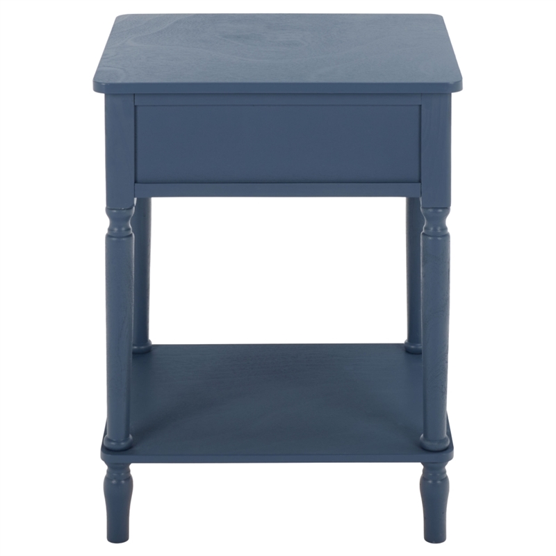 Safavieh Haven 1 Wood Top Drawer Accent Table in Blue