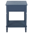Safavieh Haven 1 Wood Top Drawer Accent Table in Blue