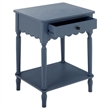 Safavieh Haven 1 Wood Top Drawer Accent Table in Blue
