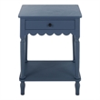 Safavieh Haven 1 Wood Top Drawer Accent Table in Blue