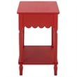 Safavieh Haven 1 Wood Top Drawer Accent Table in Red
