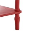 Safavieh Haven 1 Wood Top Drawer Accent Table in Red