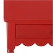 Safavieh Haven 1 Wood Top Drawer Accent Table in Red