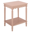 Safavieh Haven Wood Accent Table in Pink