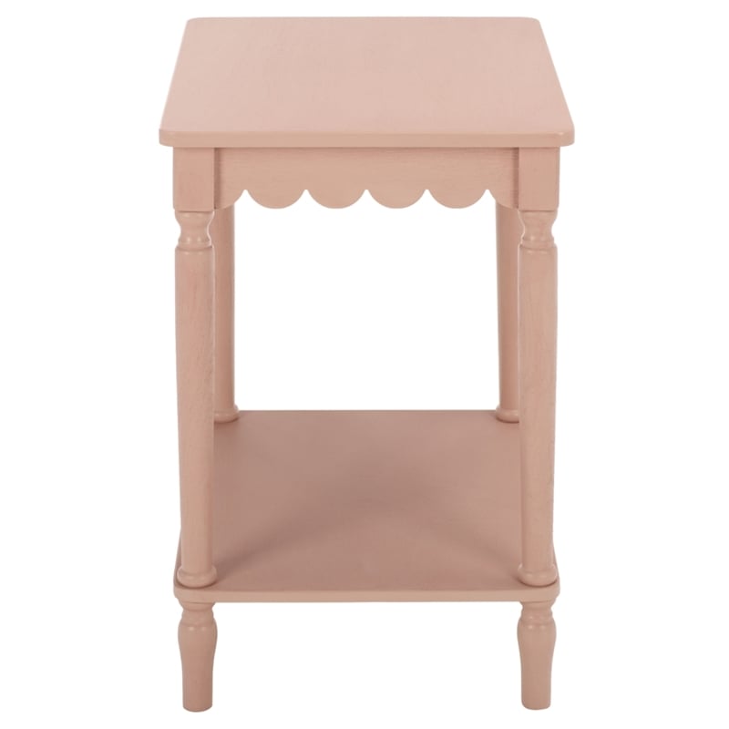 Safavieh Haven Wood Accent Table in Pink