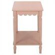 Safavieh Haven Wood Accent Table in Pink