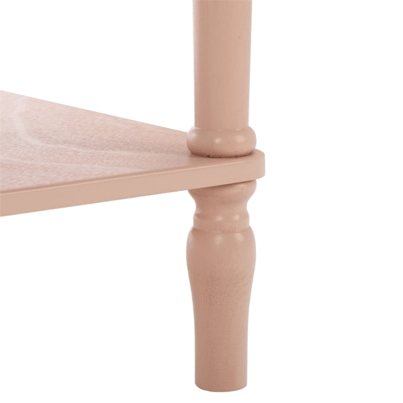 Safavieh Haven Wood Accent Table in Pink