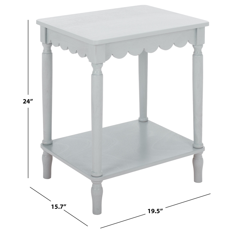 Safavieh Haven Wood Accent Table in Gray