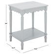 Safavieh Haven Wood Accent Table in Gray