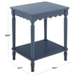 Safavieh Haven Wood Accent Table in Blue
