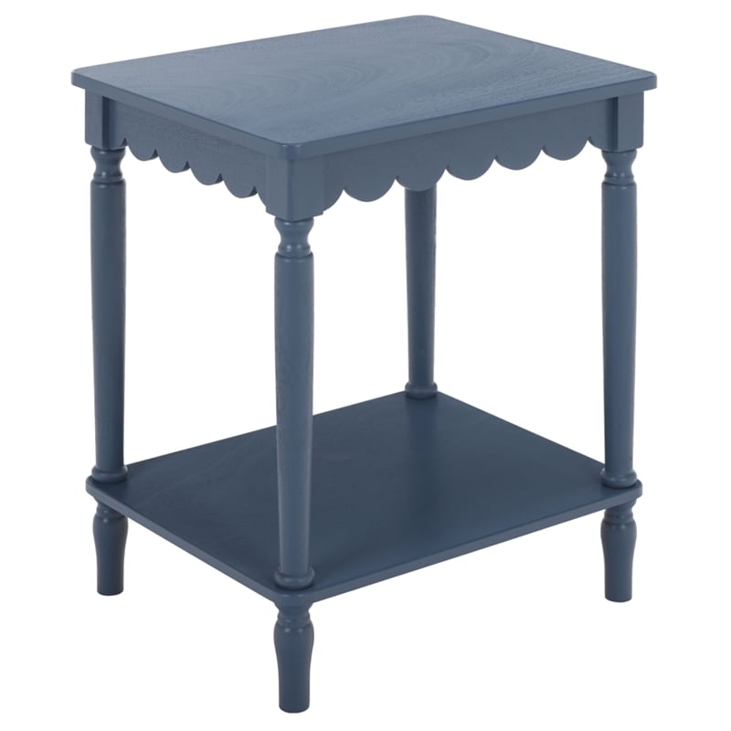 Safavieh Haven Wood Accent Table in Blue