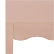 Safavieh Litith Square Wave Wood Accent Table in Pink