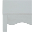 Safavieh Litith Square Wave Wood Accent Table in Gray